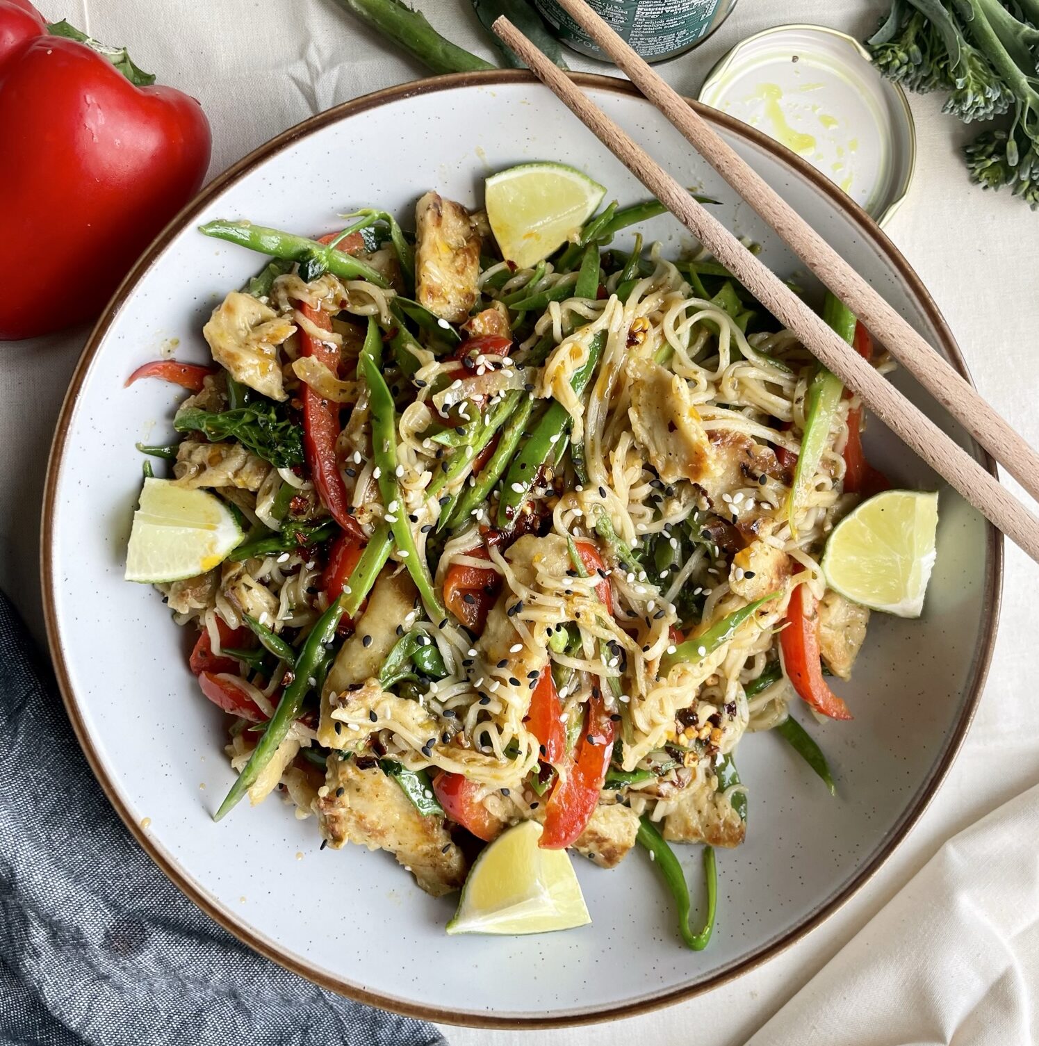 Read more about the article Vegan Thai Green Curry Noodles