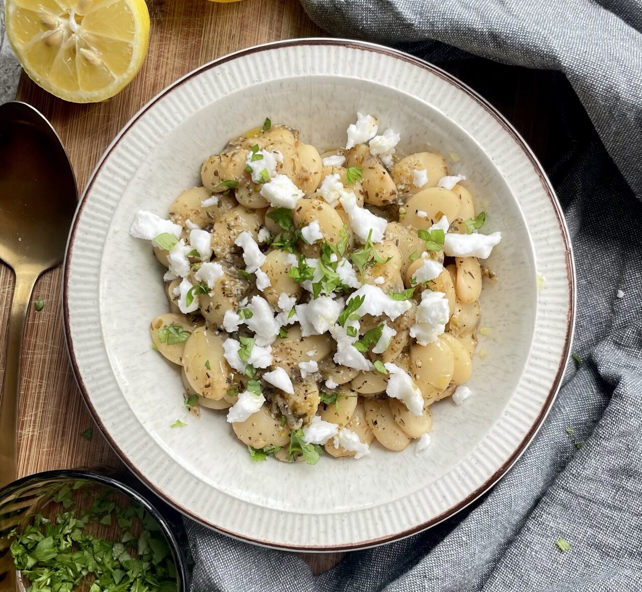 Read more about the article Greek inspired lemon and herb butter beans