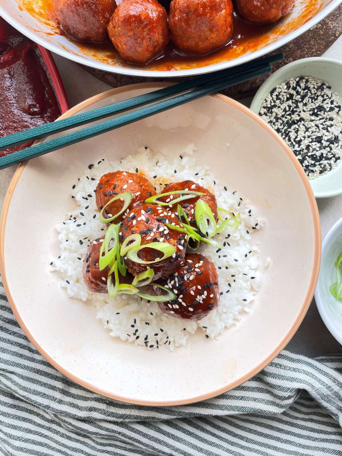 Read more about the article Gochujang Tofu Meatballs